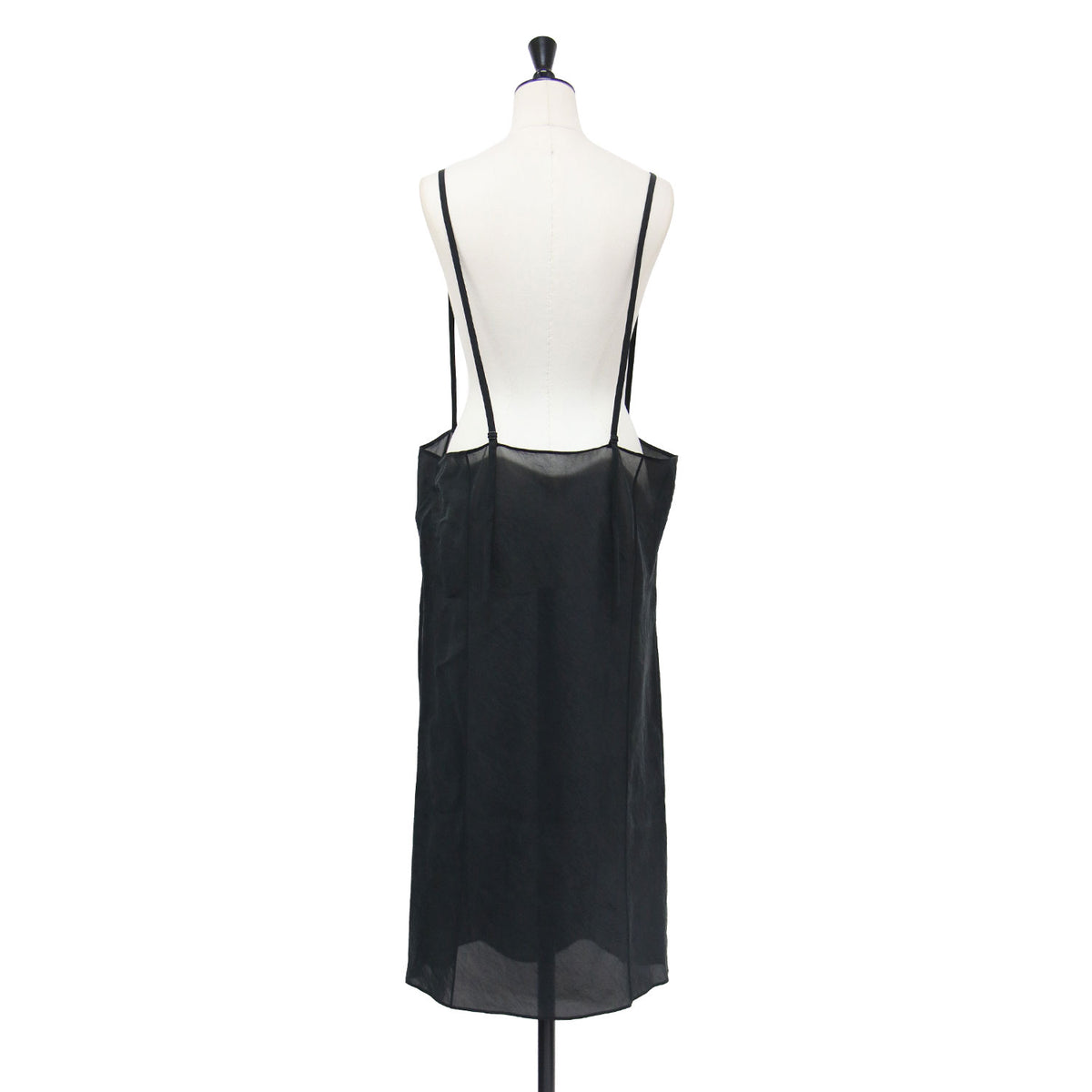 26春夏 Sheer cupro cami ワンピース / サロペットスカート キャミソール ロング Iライン シアー キュプラ