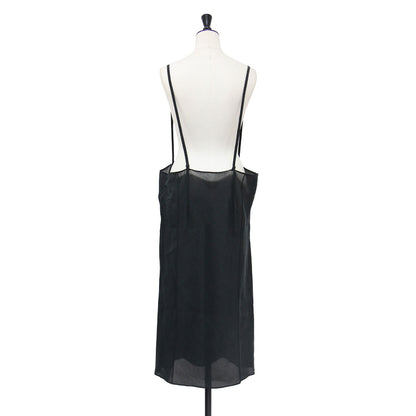26春夏 Sheer cupro cami ワンピース / サロペットスカート キャミソール ロング Iライン シアー キュプラ