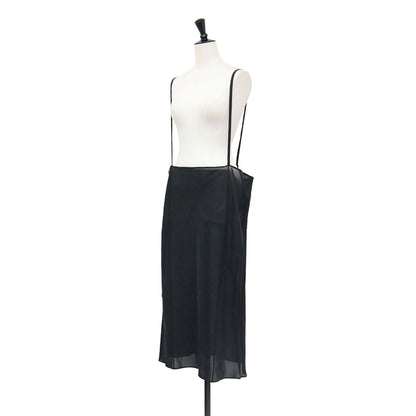 26春夏 Sheer cupro cami ワンピース / サロペットスカート キャミソール ロング Iライン シアー キュプラ