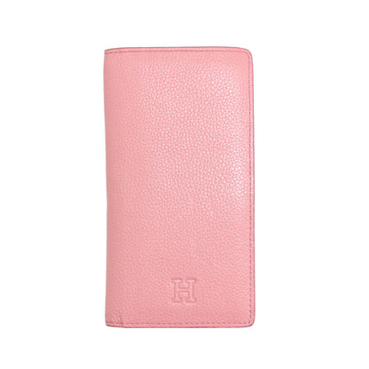 ピウメノ レザー スリム ロング ウォレット / 長財布 二つ折り Hロゴ ラムレザー