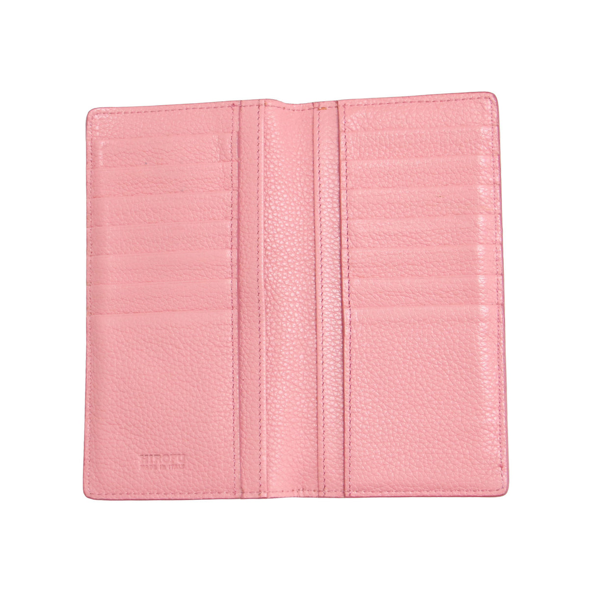 ピウメノ レザー スリム ロング ウォレット / 長財布 二つ折り Hロゴ ラムレザー