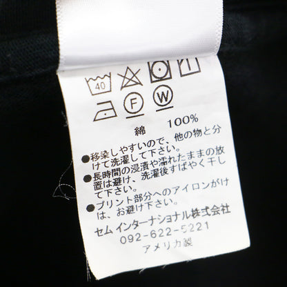 コットン ビッグ カットソーワンピース / チュニック 7分袖 クルーネック 膝丈 ドロップショルダー