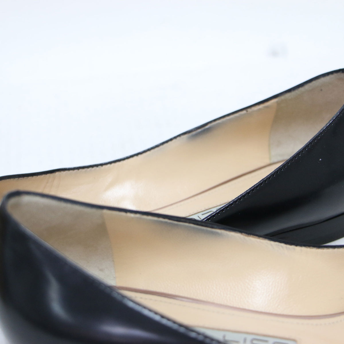 エナメルレザー フラットパンプス / "ANELLI FLAT" CAMOSCIO ポインテッドトゥ ローヒール