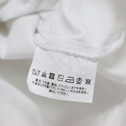 Mロゴ刺繍トリムＴシャツ / プルオーバー ラウンドネック 半袖 エンブレム ウォッシャブル