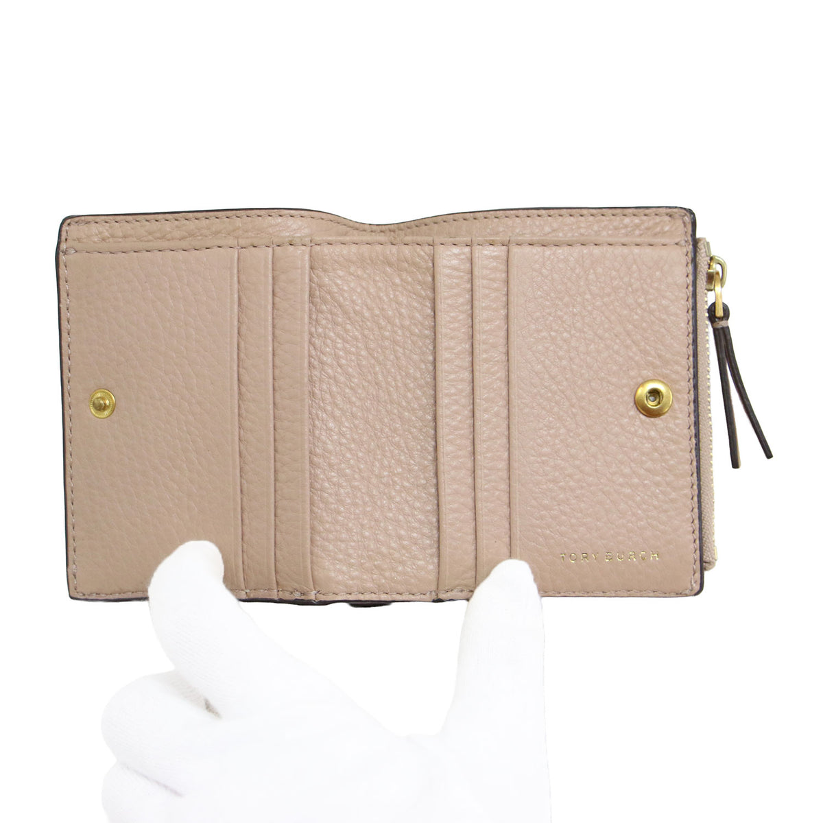 マックグロウ ミニ フォールダブル ウォレット / MCGRAW MINI FOLDABLE WALLET 二つ折り コンパクト ミニ財布 レザー ステッチ ロゴ ペブルドレザー
