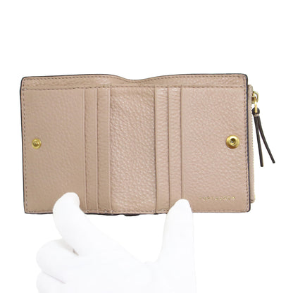 マックグロウ ミニ フォールダブル ウォレット / MCGRAW MINI FOLDABLE WALLET 二つ折り コンパクト ミニ財布 レザー ステッチ ロゴ ペブルドレザー