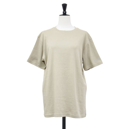 袖ラインストーンロゴ Ｔシャツ / プルオーバー クルーネック 半袖 コットン