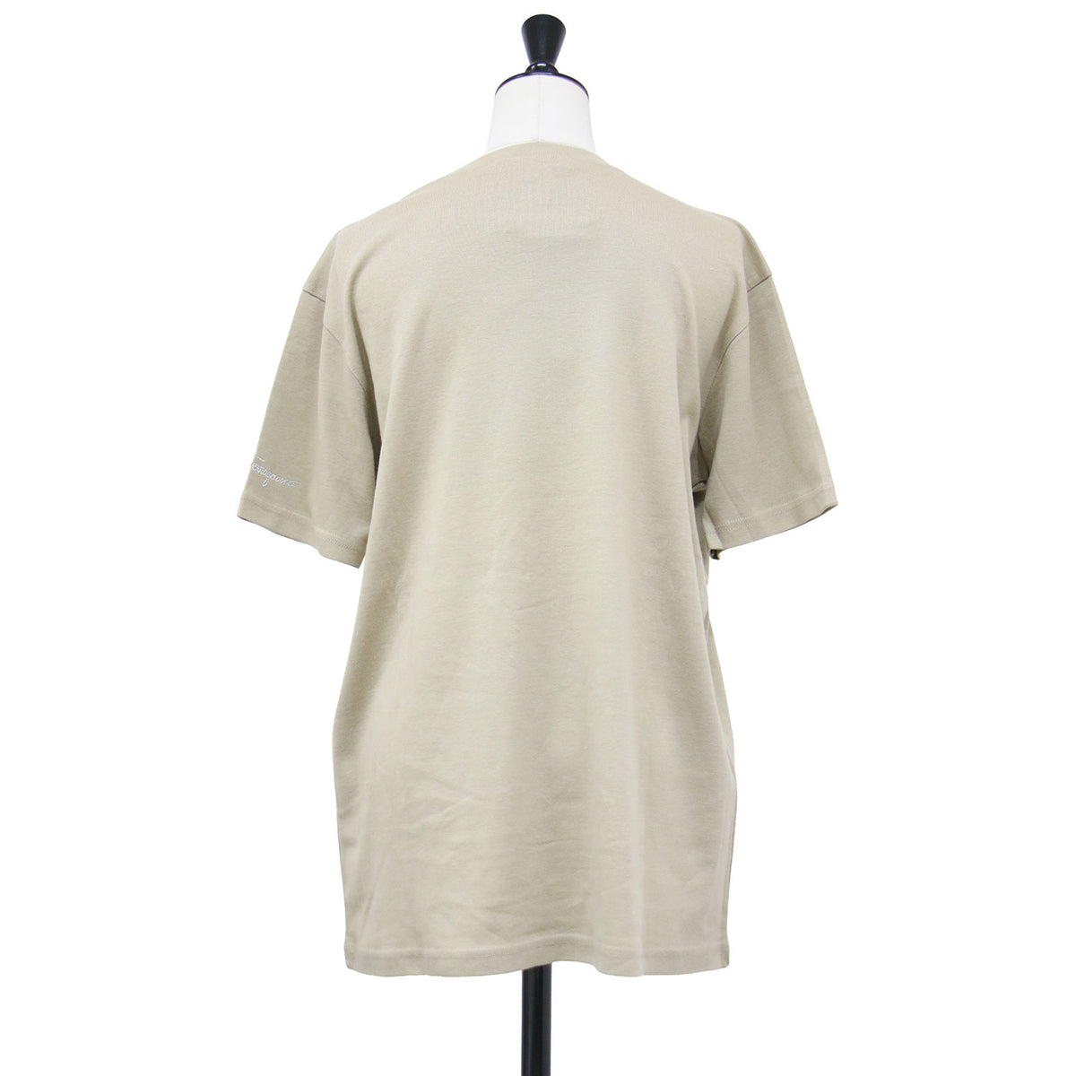 袖ラインストーンロゴ Ｔシャツ / プルオーバー クルーネック 半袖 コットン