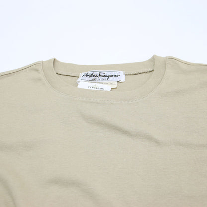 袖ラインストーンロゴ Ｔシャツ / プルオーバー クルーネック 半袖 コットン