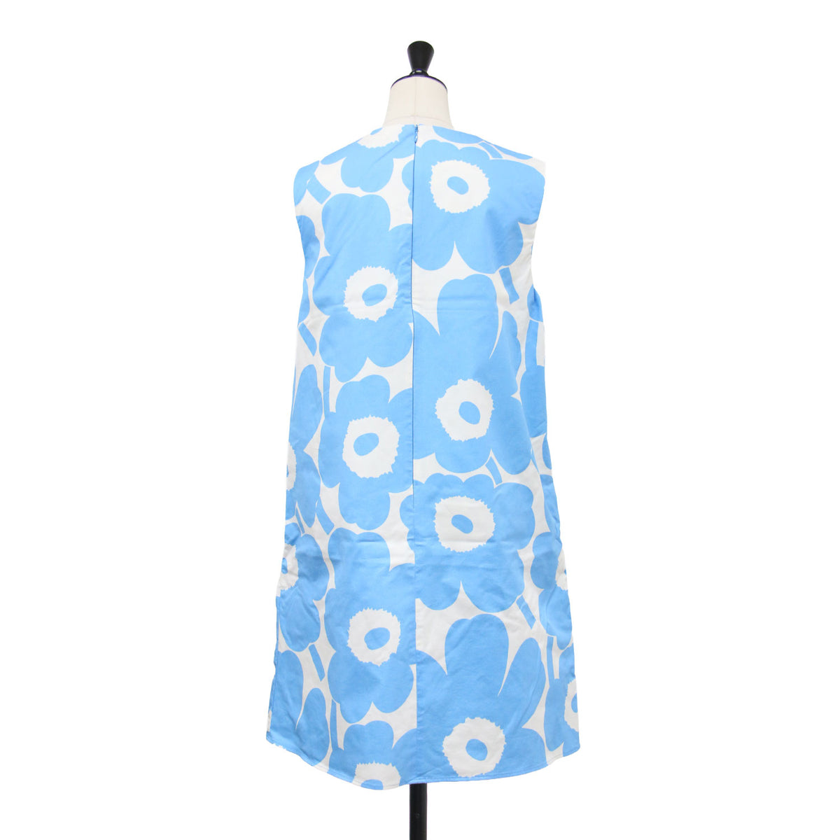 25秋冬 ウニッコ フラワー ワンピース / Silurtti Unikko Day Dress ドレス ミニ丈 Aライン ラウンドネック ノースリーブ 花柄 バックファスナー コットン ウォッシャブル