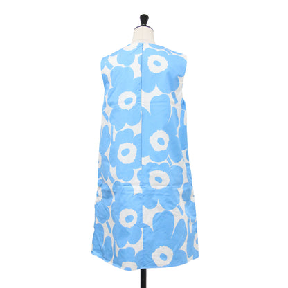 25秋冬 ウニッコ フラワー ワンピース / Silurtti Unikko Day Dress ドレス ミニ丈 Aライン ラウンドネック ノースリーブ 花柄 バックファスナー コットン ウォッシャブル