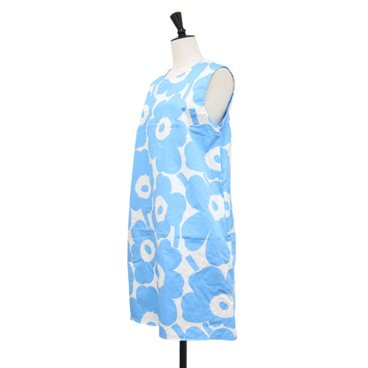 25秋冬 ウニッコ フラワー ワンピース / Silurtti Unikko Day Dress ドレス ミニ丈 Aライン ラウンドネック ノースリーブ 花柄 バックファスナー コットン ウォッシャブル