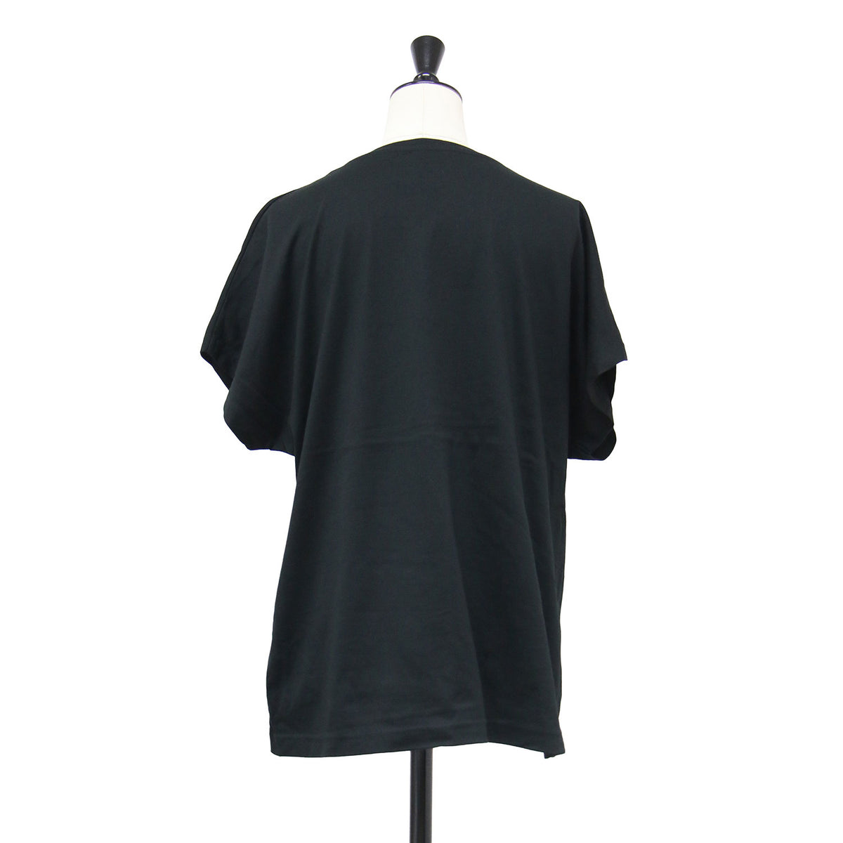 コットン キャップスリーブ Tシャツ / カットソー 半袖 クルーネック ドロップショルダー
