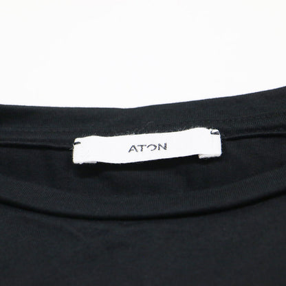 コットン キャップスリーブ Tシャツ / カットソー 半袖 クルーネック ドロップショルダー