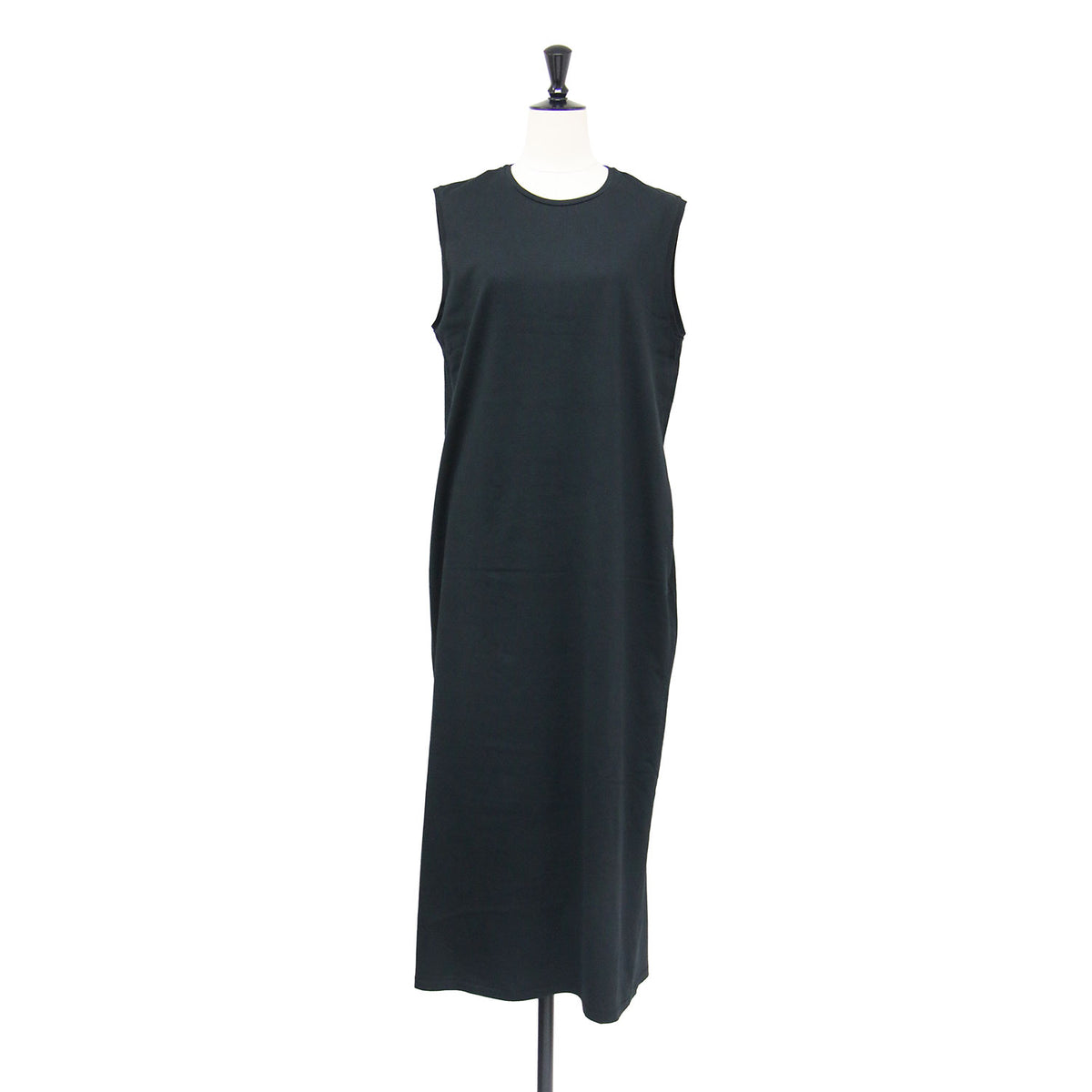 コットン ノースリーブ カットソーワンピース / TANK TOP DRESS クルーネック ロング丈 ストレート