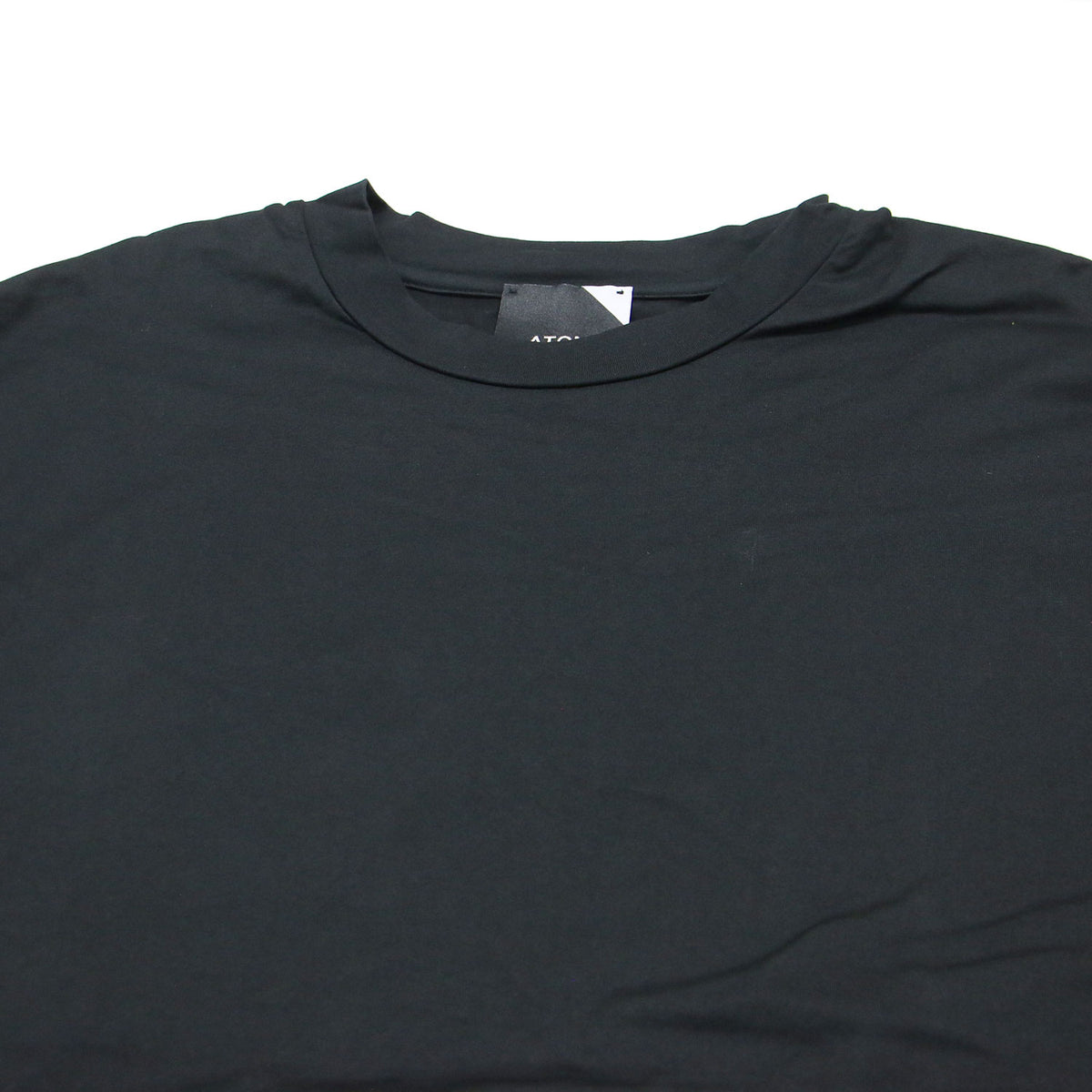Tシャツワンピース / ドレス ロング丈 Iライン クルーネック 半袖 ドロップショルダー コットン ウォッシャブル