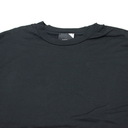 Tシャツワンピース / ドレス ロング丈 Iライン クルーネック 半袖 ドロップショルダー コットン ウォッシャブル