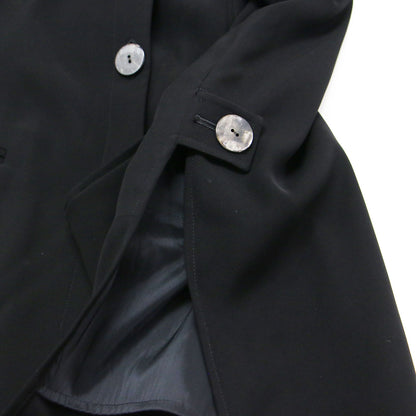 25春夏 ダブル ボックス ジャケット/ DOUBLE BOX JACKET 羽織り フレア クルーネック テーラーカラー 2WAY ボタン ステッチ 微光沢 ストレッチ ウォッシャブル