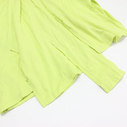 25春夏 バイアス スリット タンクトップ / BIAS-SLIT TANK-TOP プルオーバー ラウンドネック ノースリーブ 変形 コットン ウォッシャブル