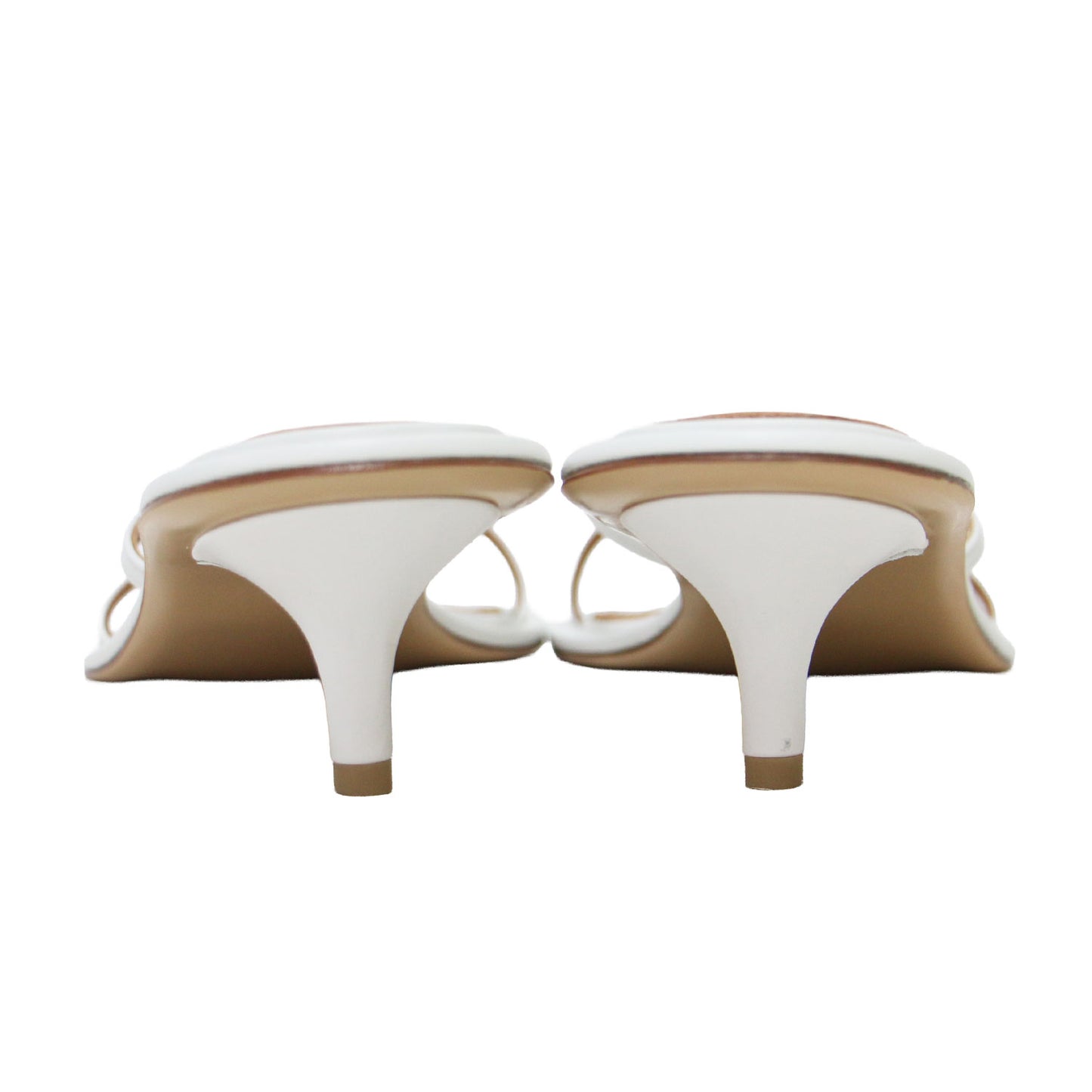 トング ローヒール ミュール サンダル / NUDE MULE 19 ピンヒール 牛革