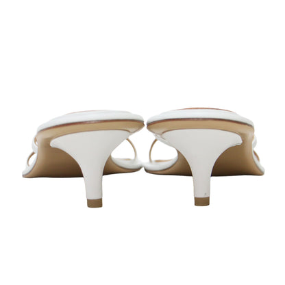トング ローヒール ミュール サンダル / NUDE MULE 19 ピンヒール 牛革