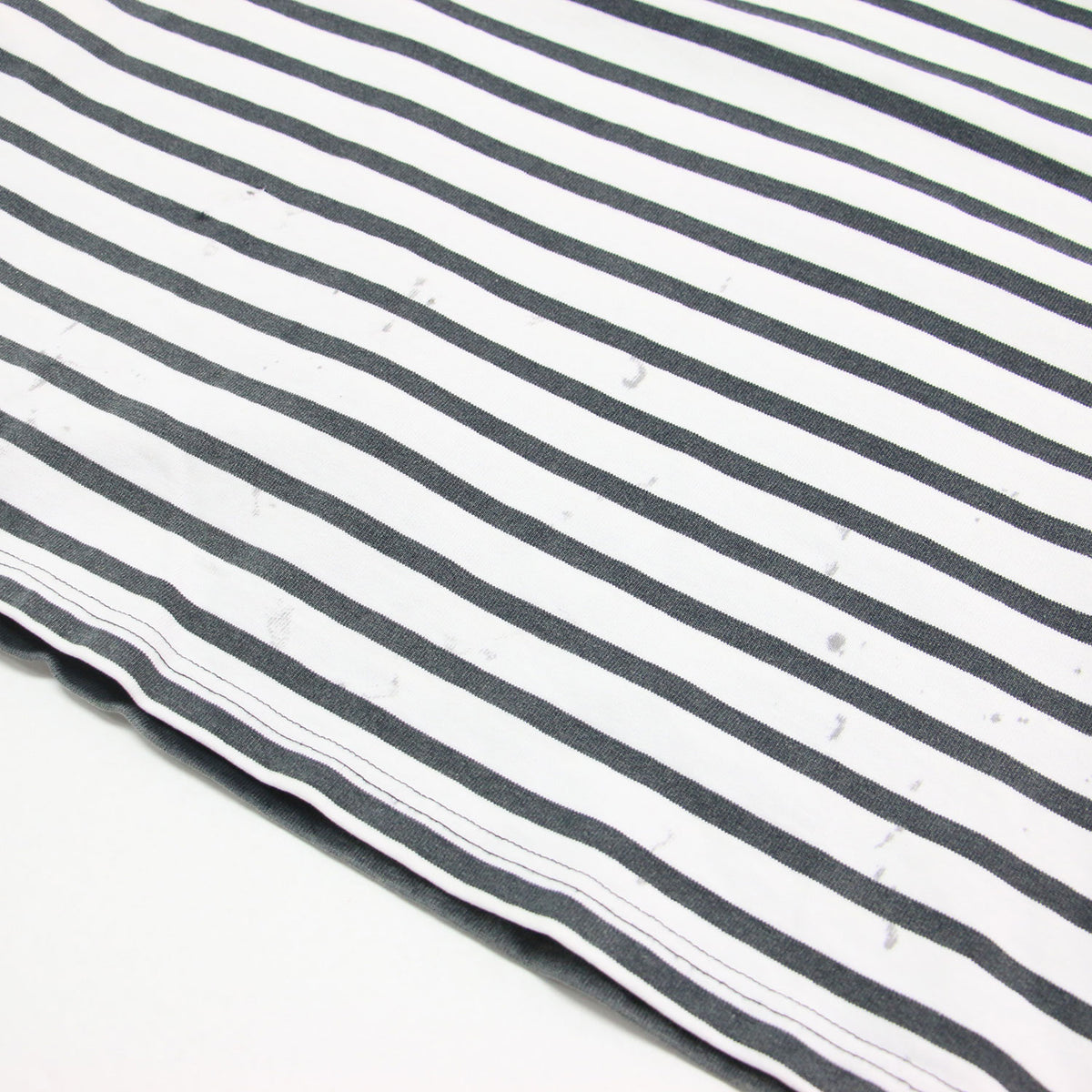 × Archive&Style 26春夏 ダメージ バスク ボーダープルオーバー / Tシャツ 長袖 ボートネック ワイド ペイント ヴィンテージ加工