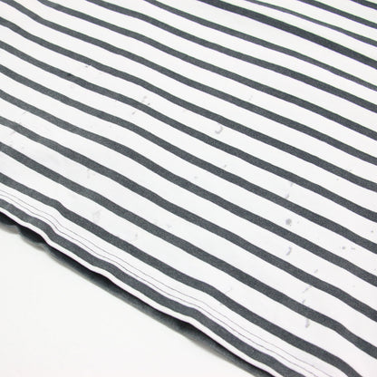 × Archive&Style 26春夏 ダメージ バスク ボーダープルオーバー / Tシャツ 長袖 ボートネック ワイド ペイント ヴィンテージ加工