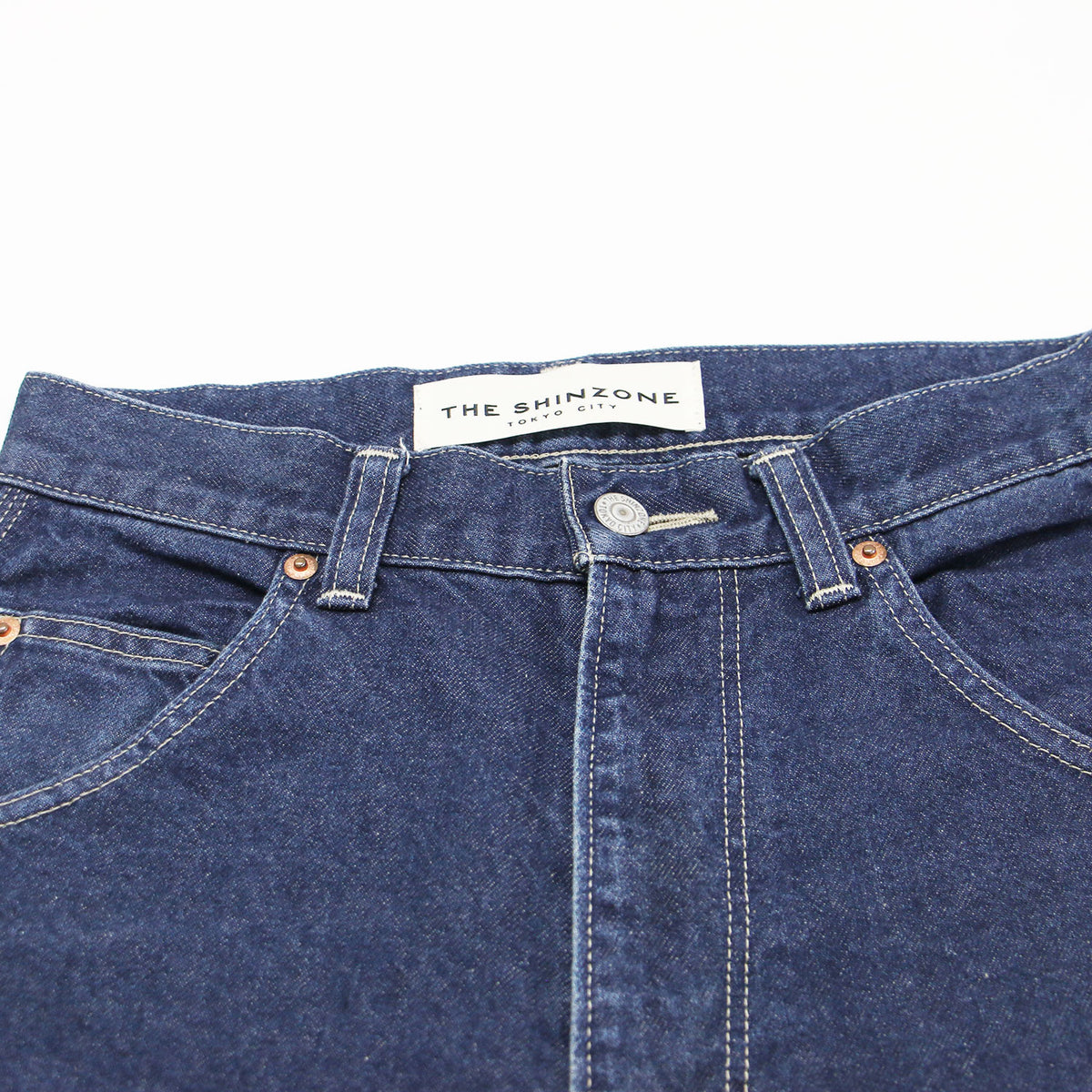 24春夏 ツール デニムパンツ / TOOL DENIM PANTS フルレングス ストレート ハイウエスト ジップフライ コットン