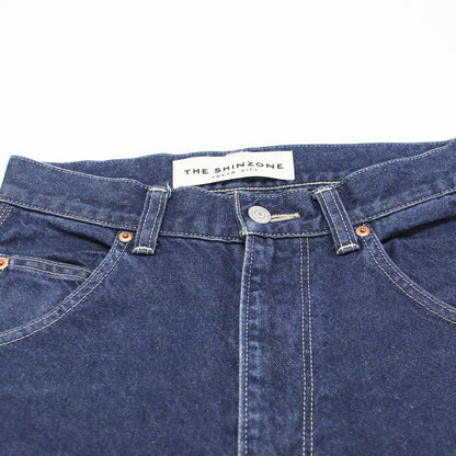 24春夏 ツール デニムパンツ / TOOL DENIM PANTS フルレングス ストレート ハイウエスト ジップフライ コットン