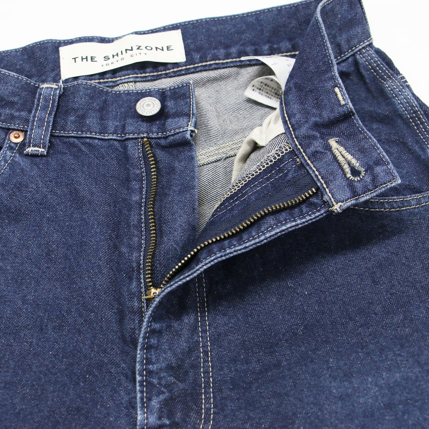 24春夏 ツール デニムパンツ / TOOL DENIM PANTS フルレングス ストレート ハイウエスト ジップフライ コットン