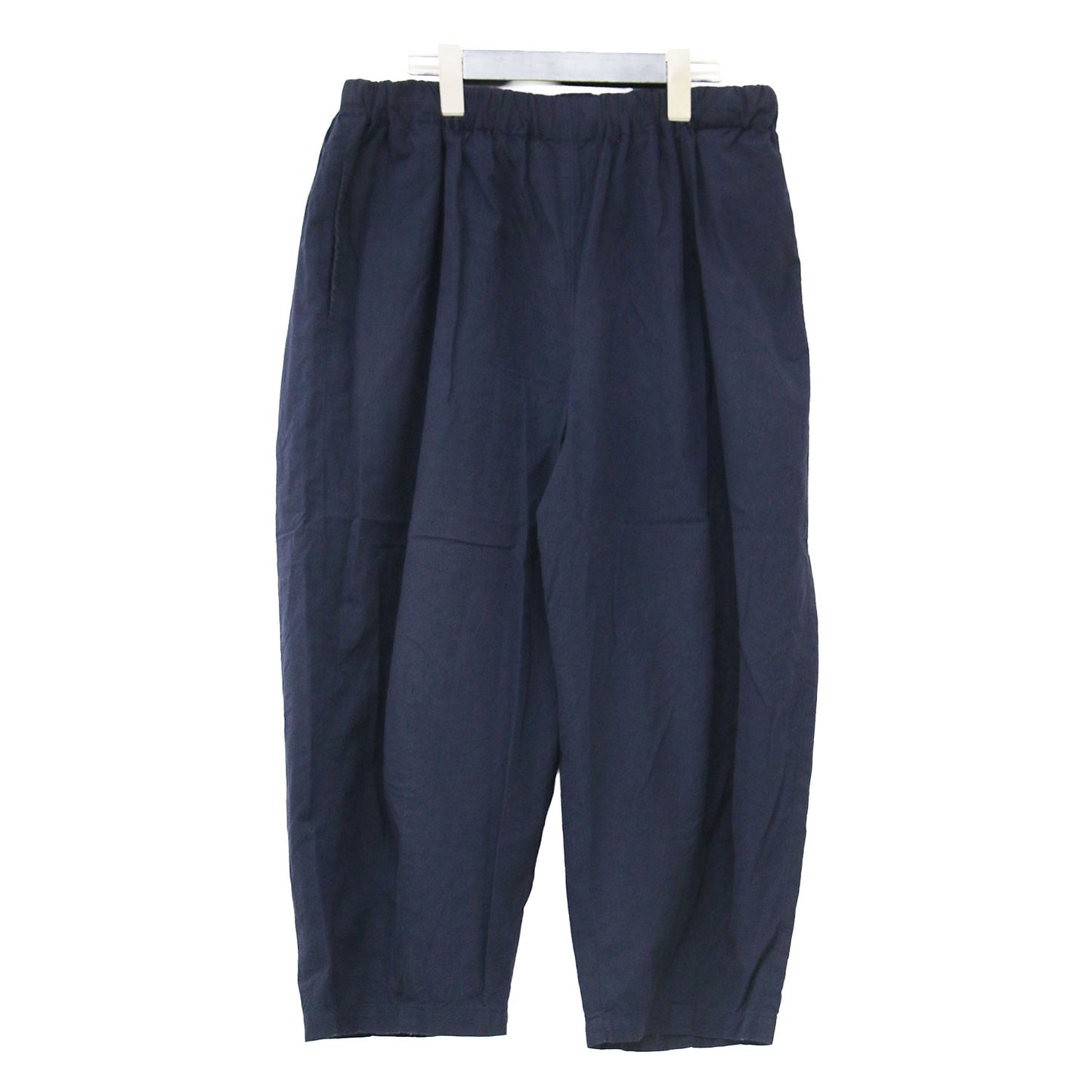 コットン クロップド バルーンパンツ / サルエル ウエストゴム ワイド ユニセックス