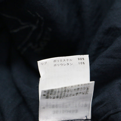 25秋冬 コットン リネン ローン モクレンプリント シャツ / ブラウス 長袖 フラワー ワイド チュニック丈 ドロップショルダー