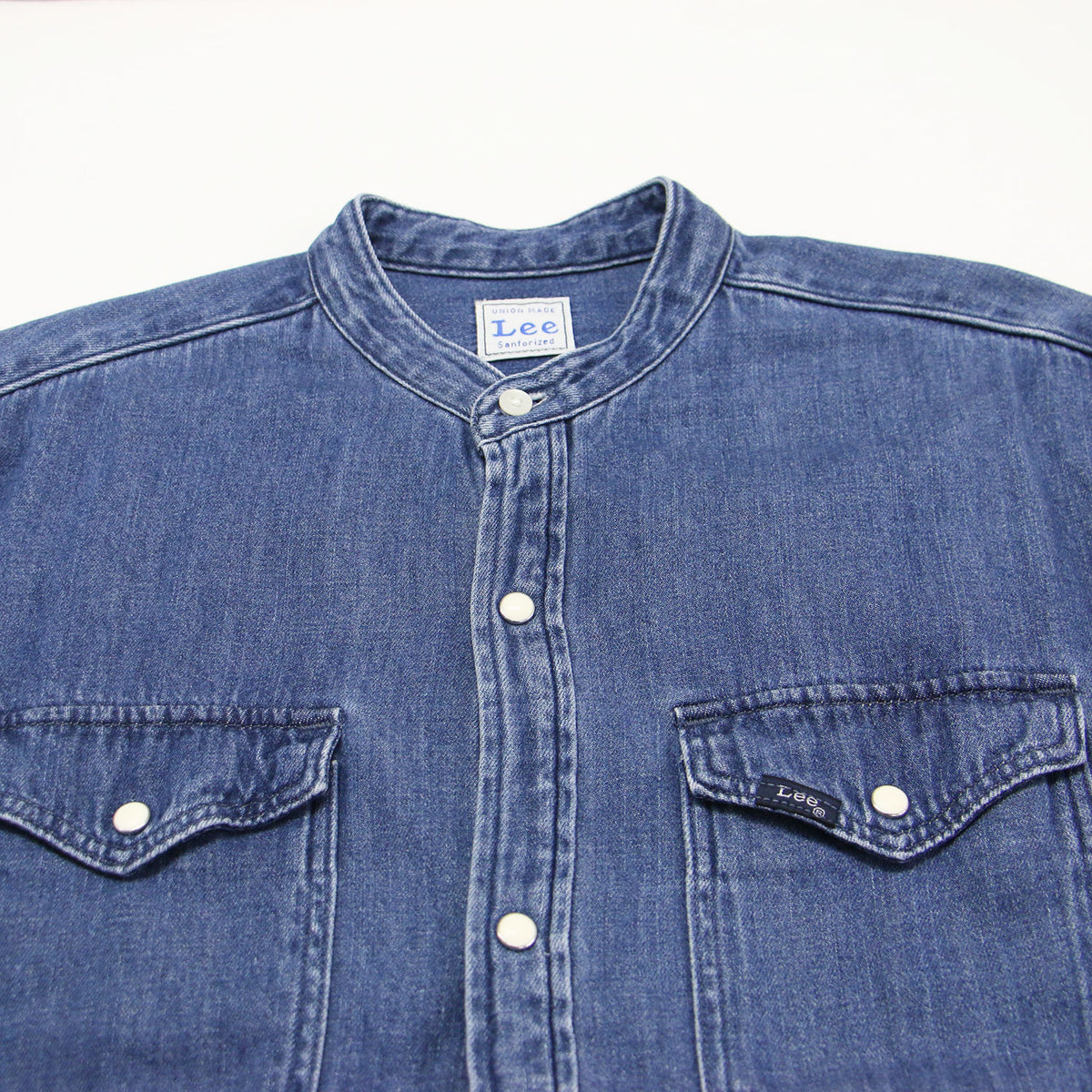 バンドカラー シャツドレス / BAND COLLAR SHIRTS DRESS ワンピース 羽織り ロング丈 Iライン 長袖 サイドスリット スナップボタン コットン ウォッシャブル