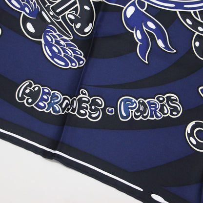 カレ70 キャンディーリブリス スカーフ / Candy Libris scarf バンダナ 正方形 シルク