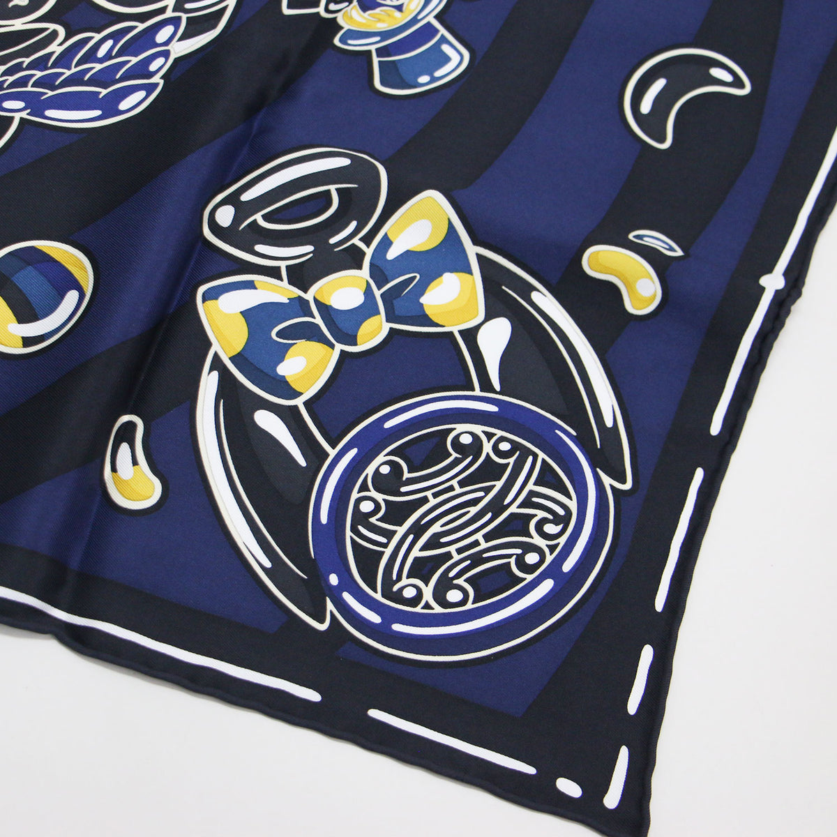 カレ70 キャンディーリブリス スカーフ / Candy Libris scarf バンダナ 正方形 シルク