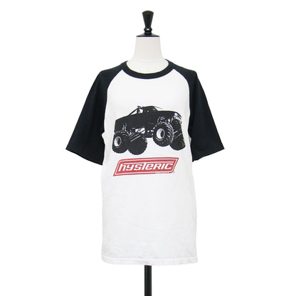 モンスタートラック ラグラン プリントTシャツ / MONSTER TRUCK カットソー 半袖 クルーネック コットン