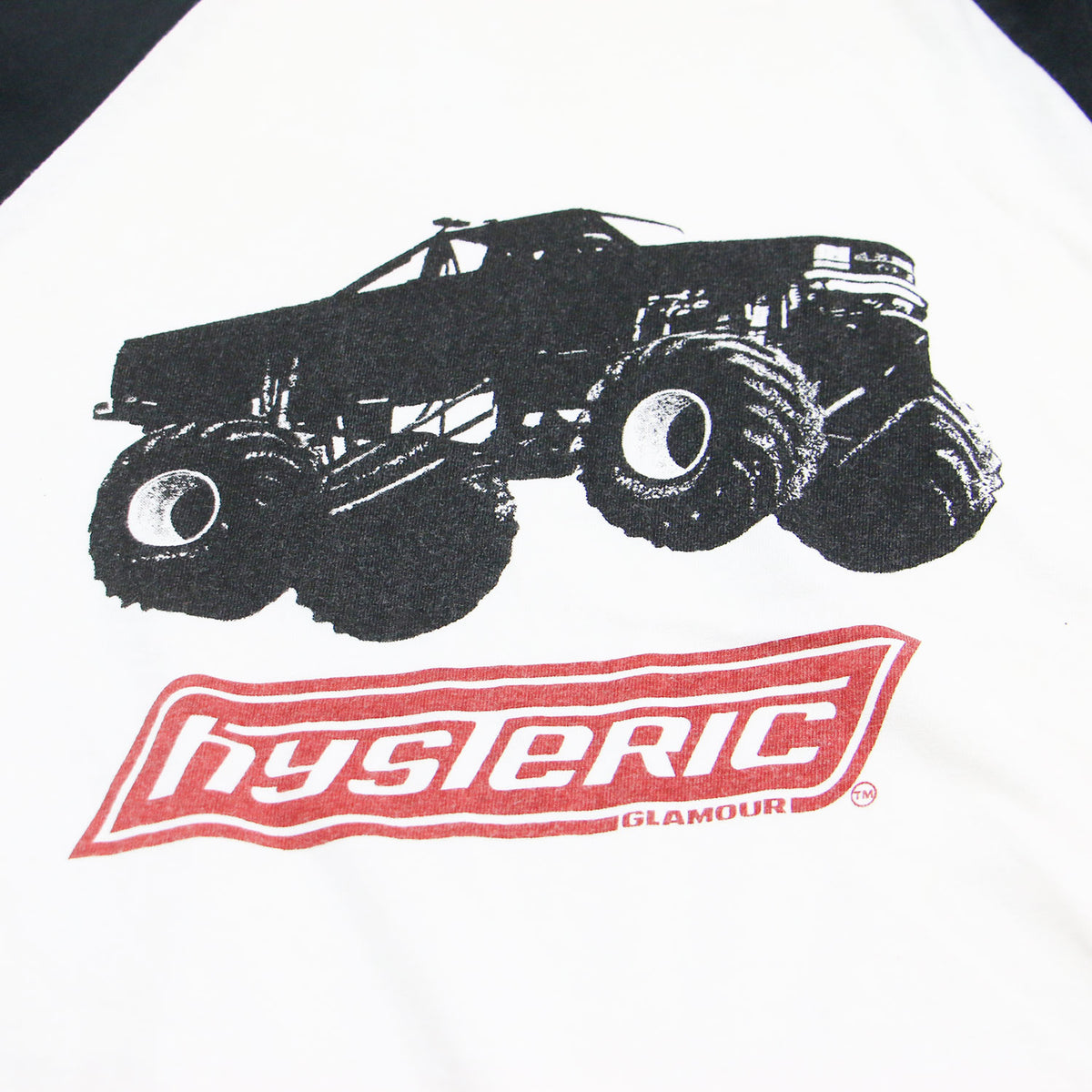 モンスタートラック ラグラン プリントTシャツ / MONSTER TRUCK カットソー 半袖 クルーネック コットン