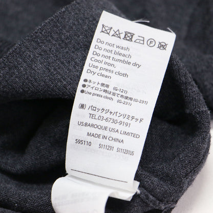 24春夏 ワイド アーム カーディガン / WIDE-ARM CARDIGAN クルーネック 長袖 ドロップショルダー ヘムライン サイドスリットニット ハイゲージ コットン シルク