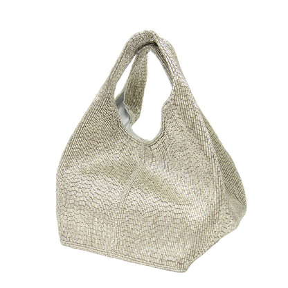 25春夏 ビーズ 刺繍 ハンドバッグ / BEADS EMB BAG トート スクエア