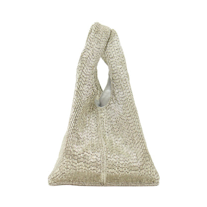 25春夏 ビーズ 刺繍 ハンドバッグ / BEADS EMB BAG トート スクエア
