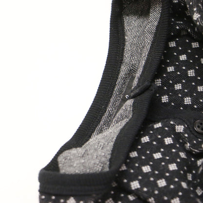幾何学パターン コットン カーディガン / JHA2 CARDIGAN クルーネック 長袖 総柄 ウォッシャブル