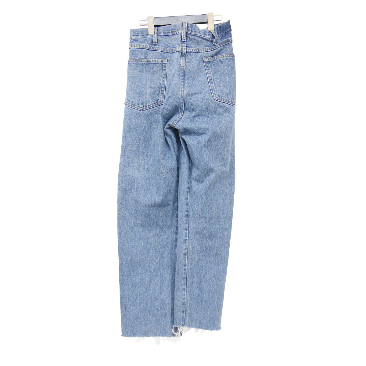 26春夏 ラップ デニム パンツ / Rap Denim Pants フルレングス ハイウエスト クロスウエスト ワイド カットオフ