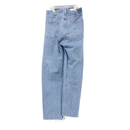 26春夏 ラップ デニム パンツ / Rap Denim Pants フルレングス ハイウエスト クロスウエスト ワイド カットオフ