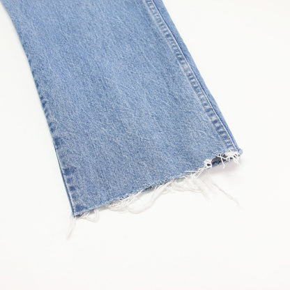 26春夏 ラップ デニム パンツ / Rap Denim Pants フルレングス ハイウエスト クロスウエスト ワイド カットオフ