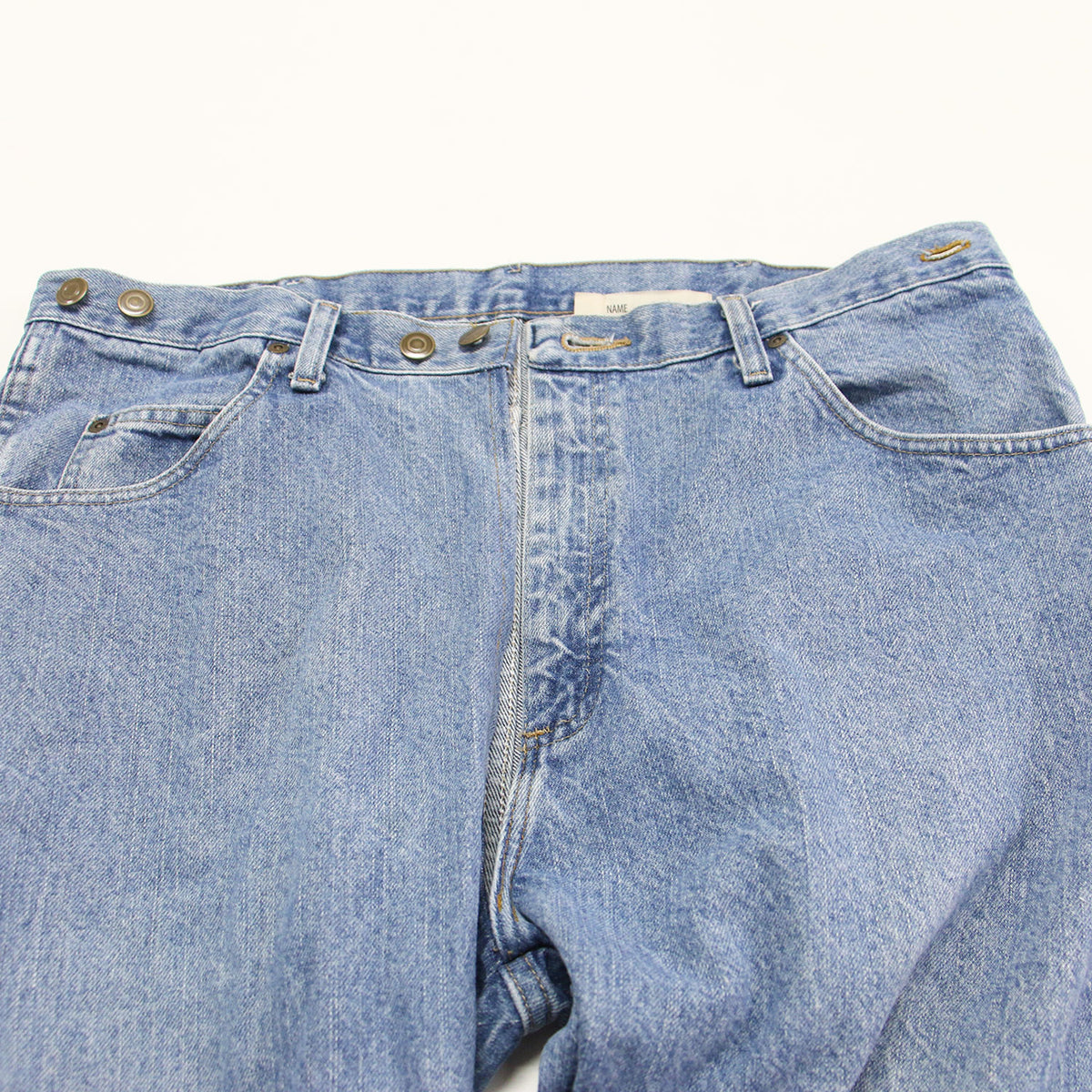 26春夏 ラップ デニム パンツ / Rap Denim Pants フルレングス ハイウエスト クロスウエスト ワイド カットオフ