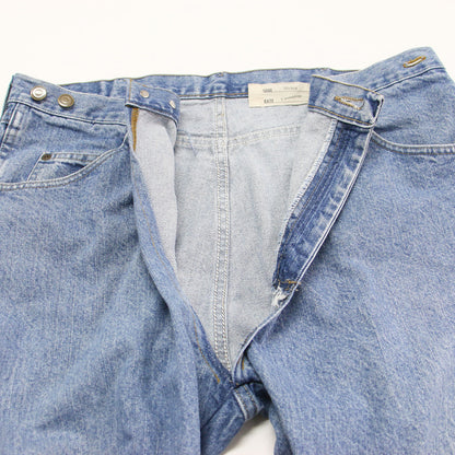 26春夏 ラップ デニム パンツ / Rap Denim Pants フルレングス ハイウエスト クロスウエスト ワイド カットオフ