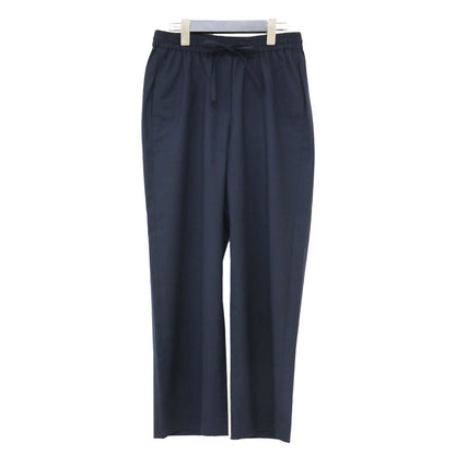 ウール ストレッチ ワイド イージーパンツ / CRISP MELANGE SUIT SEFIN.H スラックス ウエストゴム ストレート