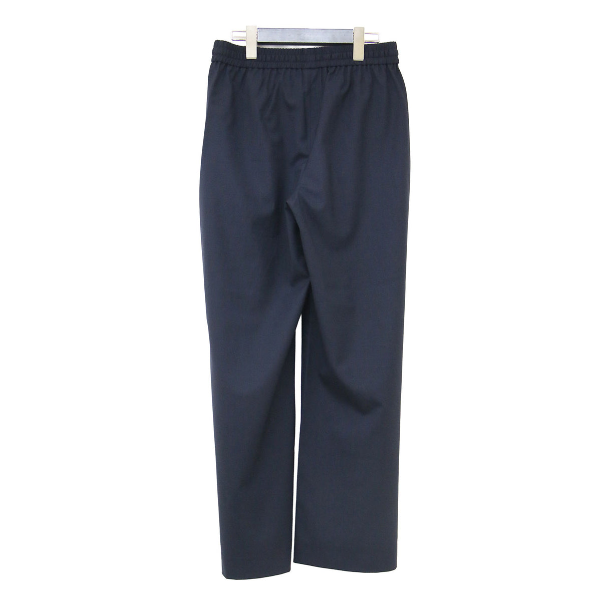 ウール ストレッチ ワイド イージーパンツ / CRISP MELANGE SUIT SEFIN.H スラックス ウエストゴム ストレート