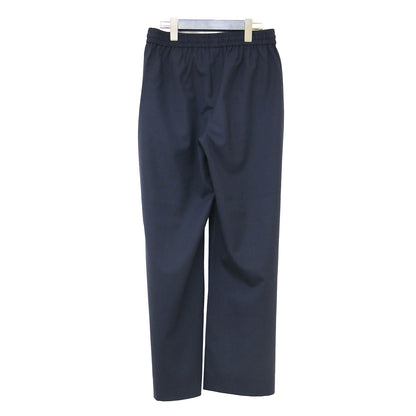ウール ストレッチ ワイド イージーパンツ / CRISP MELANGE SUIT SEFIN.H スラックス ウエストゴム ストレート