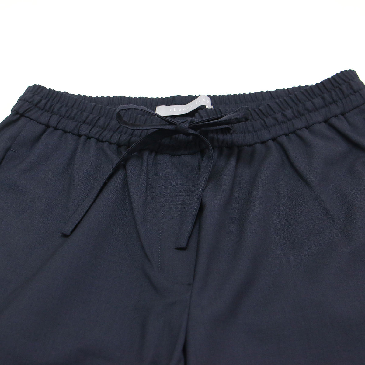 ウール ストレッチ ワイド イージーパンツ / CRISP MELANGE SUIT SEFIN.H スラックス ウエストゴム ストレート